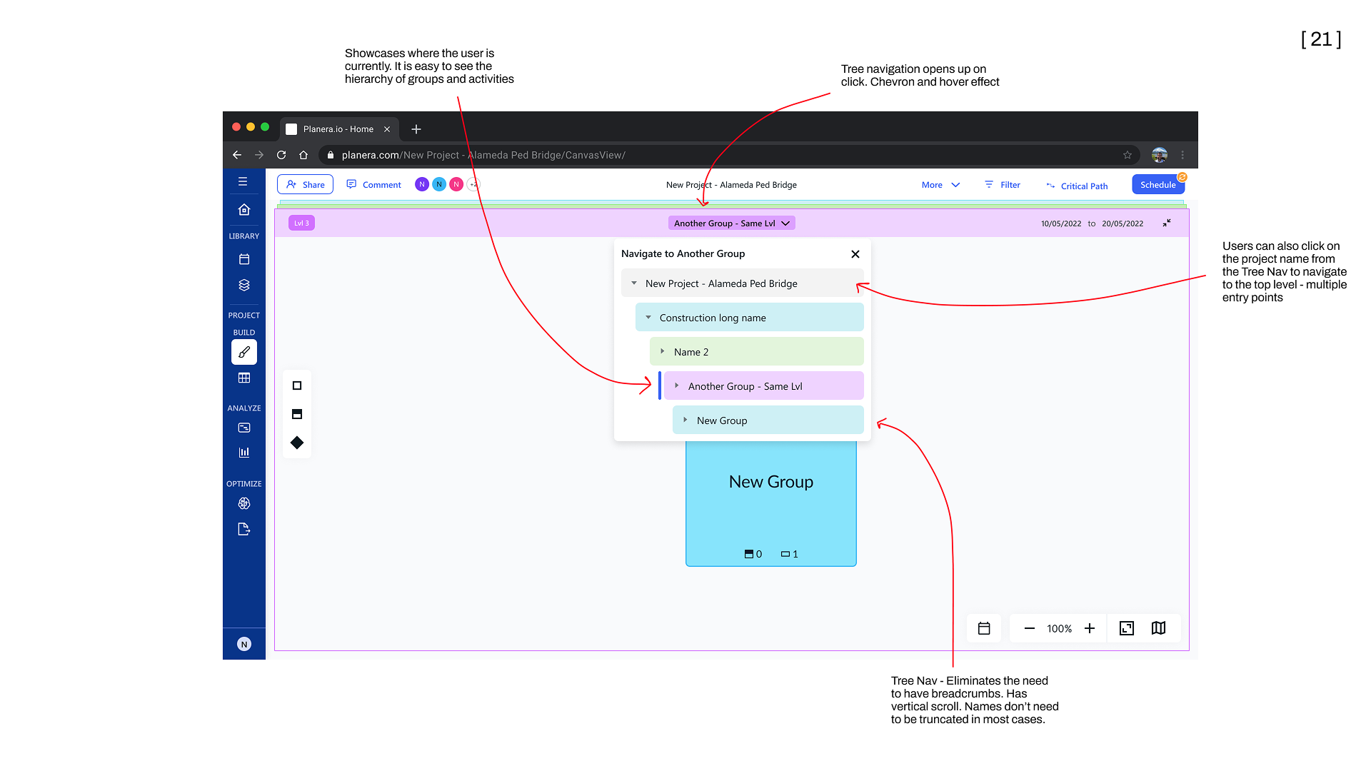 Header redesign — sharing, user presence, comments, filters, and platform actions